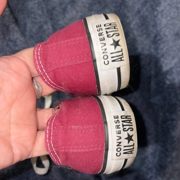 Classic Maroon Red Canvas Sneakers - Picture 3 of 4